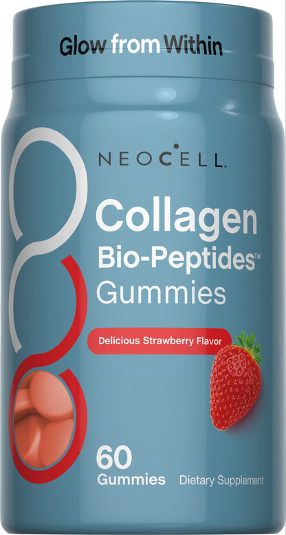 Collagen Bio-Peptides Gummies Strawberry Flavor, 60 Tasty Gummies