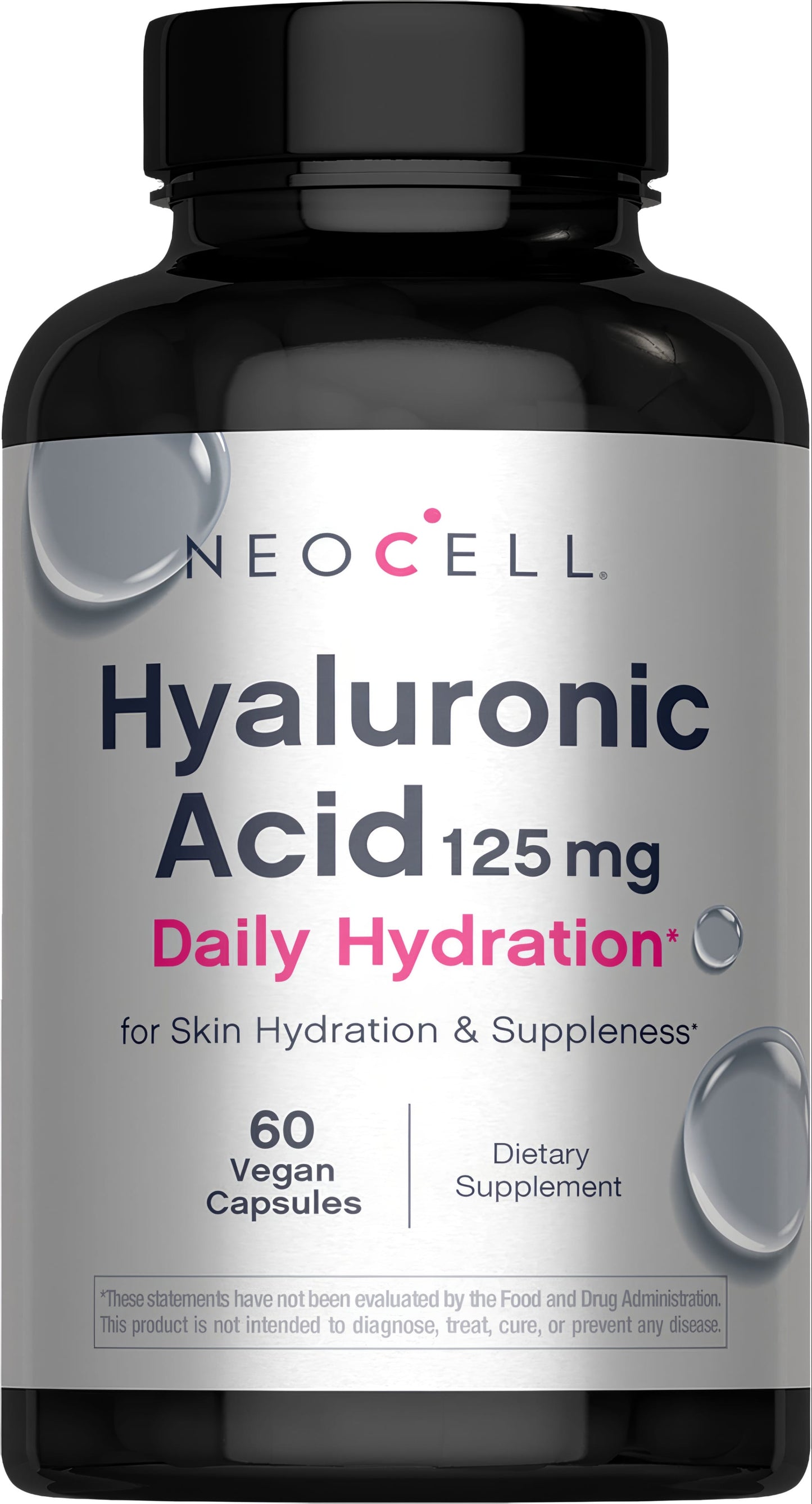 Hyaluronic Acid, 125 mg, 60 Vegan Capsules