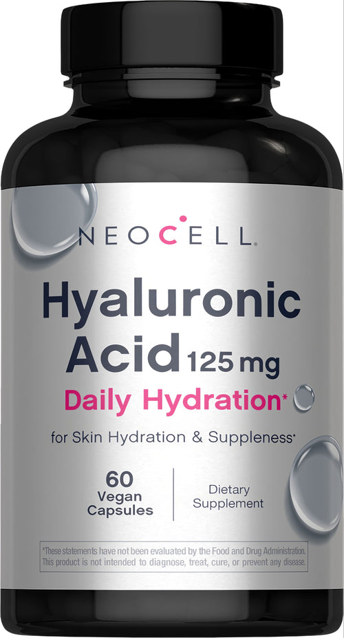 Hyaluronic Acid, 125 mg, 60 Vegan Capsules