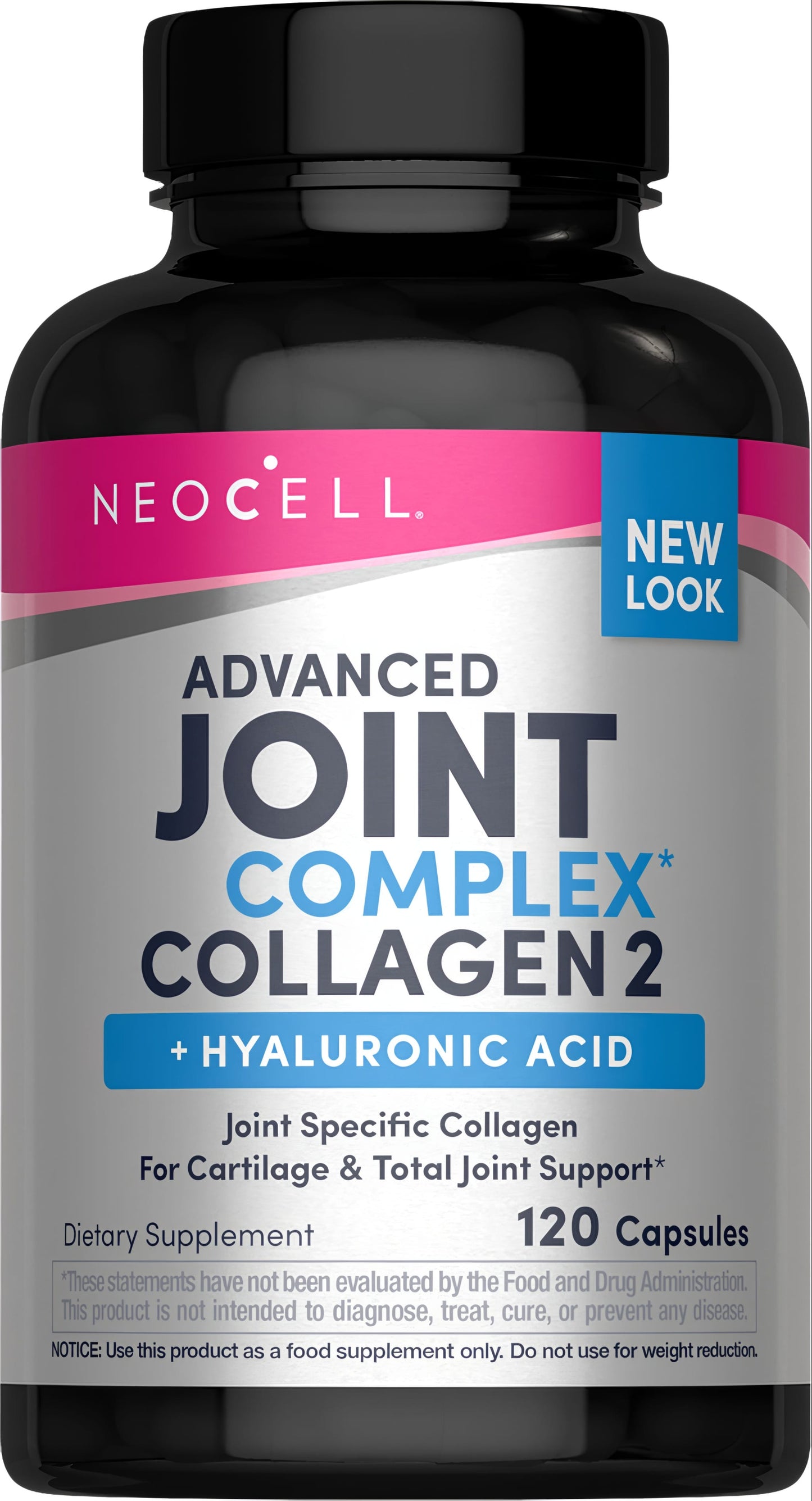 Joint Complex Collagen Type 2 + Hyaluronic Acid, 120 Capsules