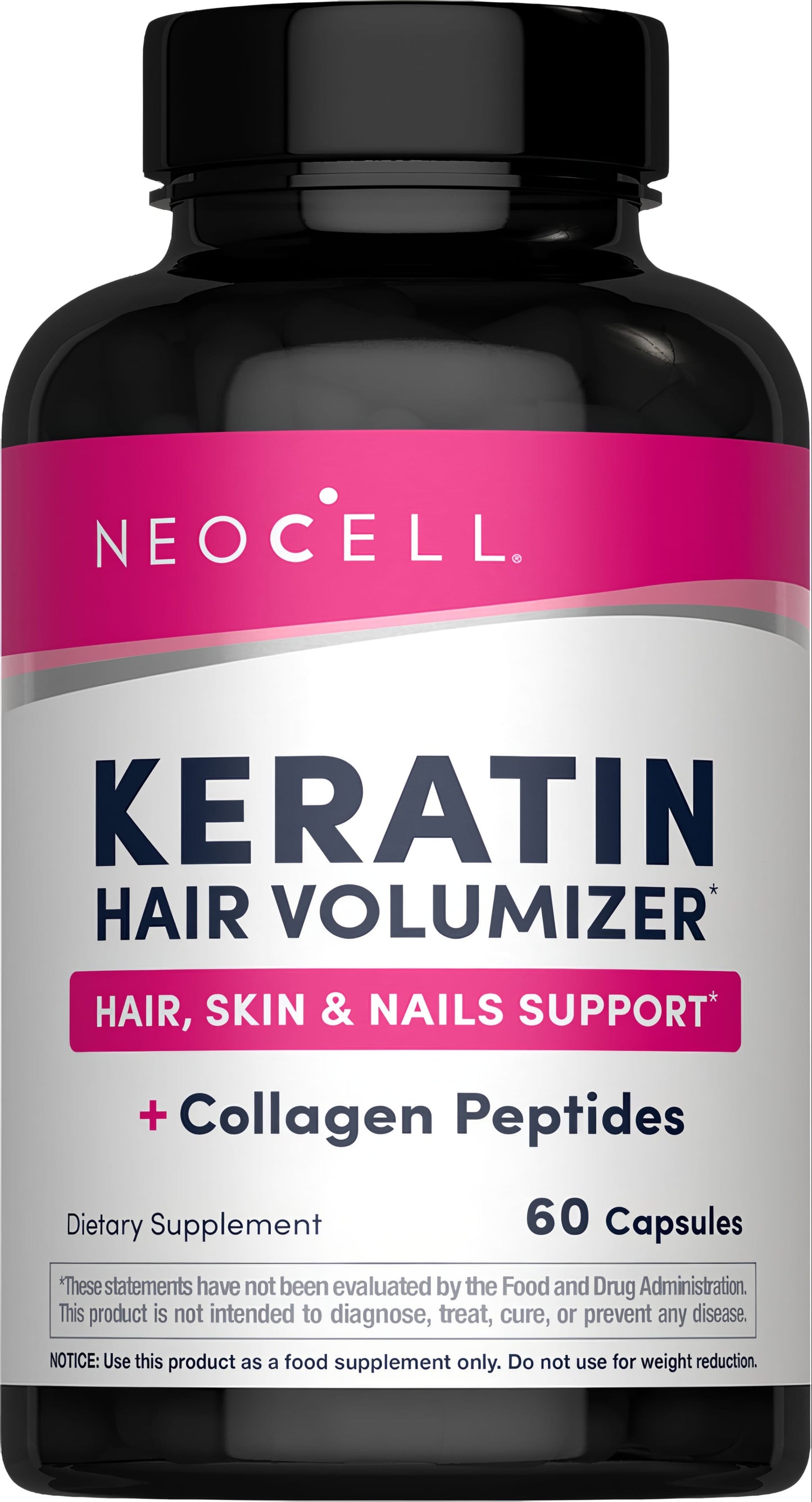 Keratin Hair Volumizer, 60 Capsules