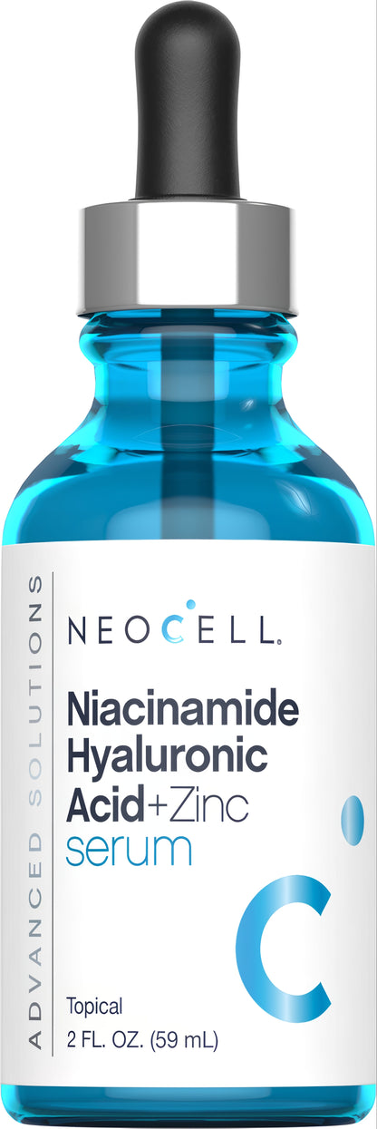 Niacinamide Hyaluronic Acid + Zinc Serum, 2 fl oz (59 mL) Dropper Bottle